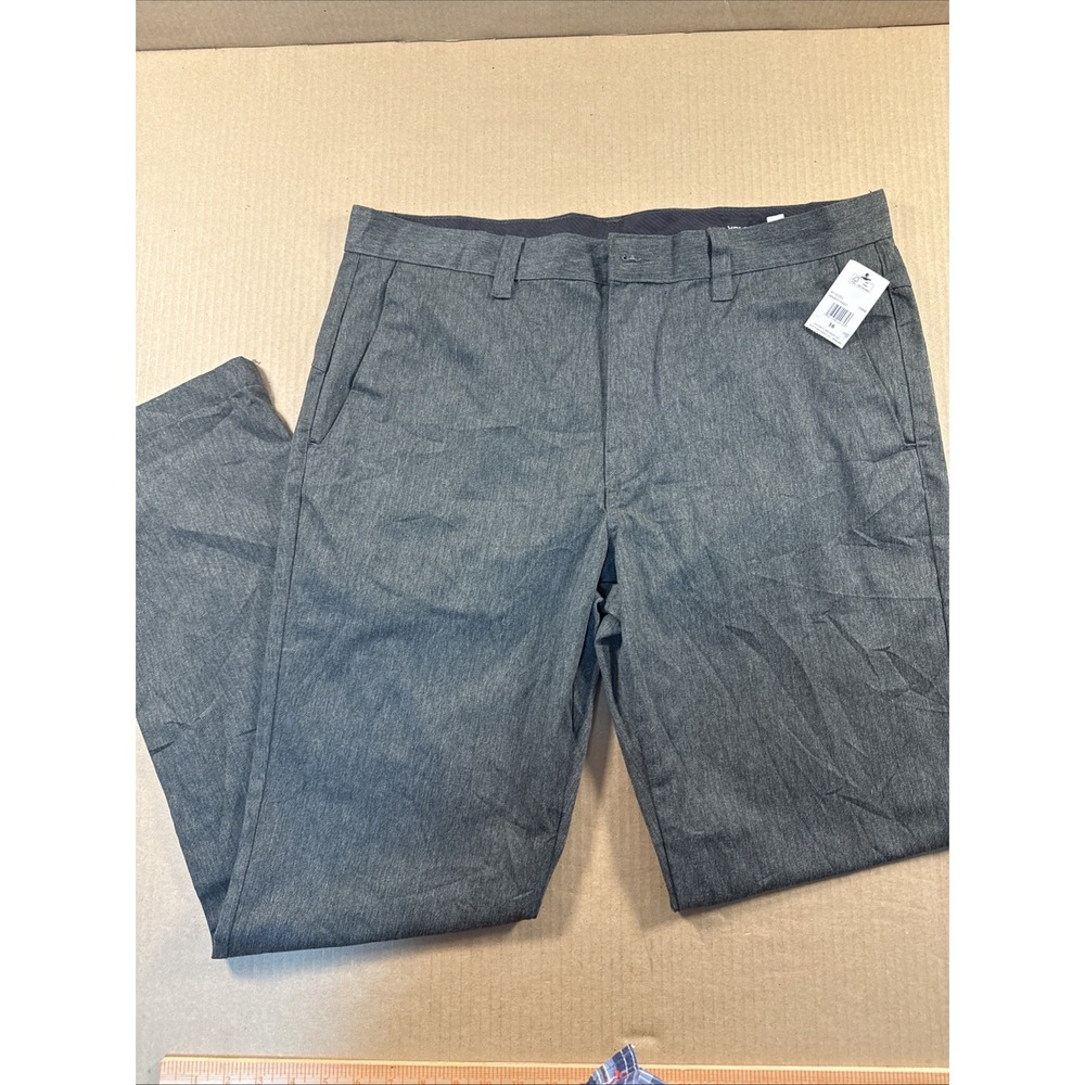 Volcom Pants Mens Size 36x33 Gray Vmonty Straight Chino Skate Surf NEW